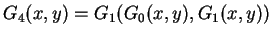 $G_4(x,y) = G_1(G_0(x,y), G_1(x,y))$