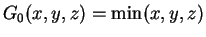 $G_0(x,y,z) = \min(x,y,z)$